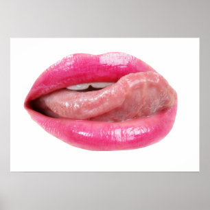 Weibliche Lippen Poster