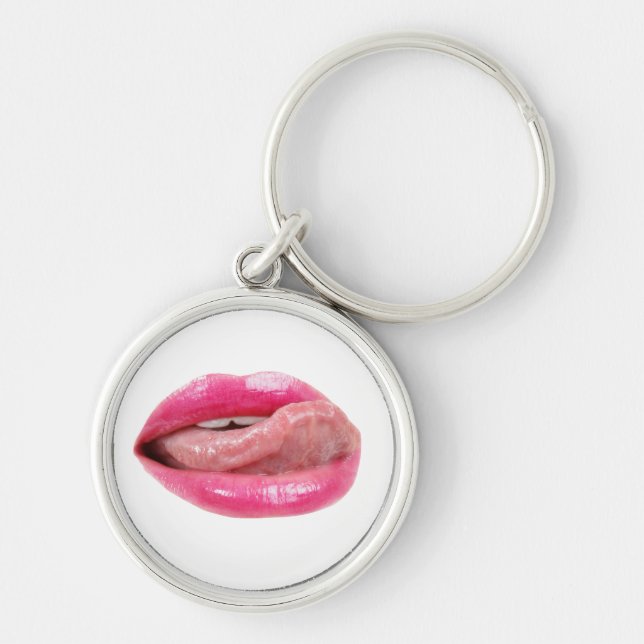 Weibliche Lippen Schlüsselanhänger (Vorne)