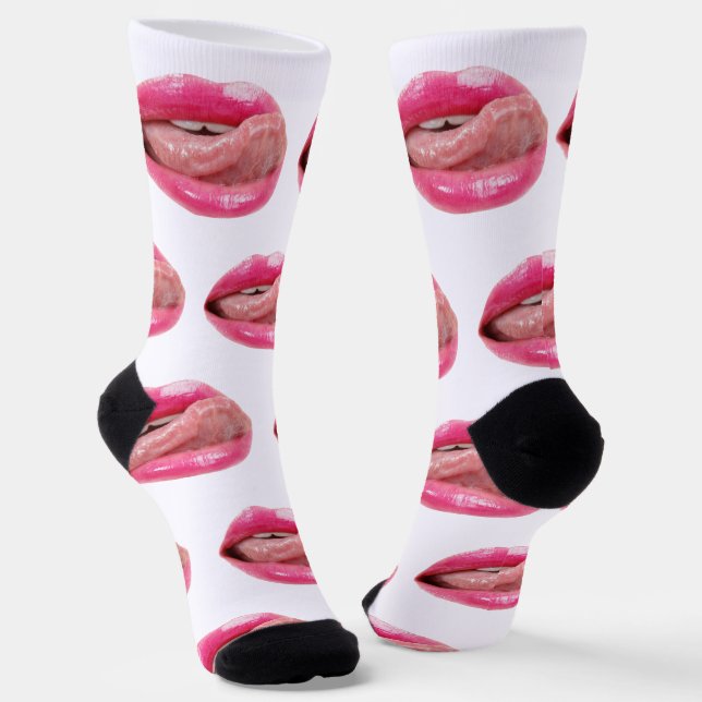 Weibliche Lippen Socken (Gewinkelt)