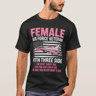Weibliche Luftwaffe amerikanische patriotische Kam T-Shirt
