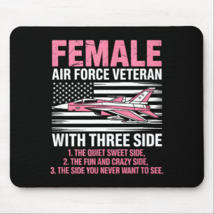 Weibliche Luftwaffe amerikanischer patriotischer K Mousepad