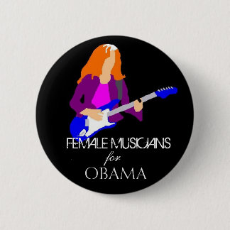 Weibliche Musiker für Obama - besonders Button