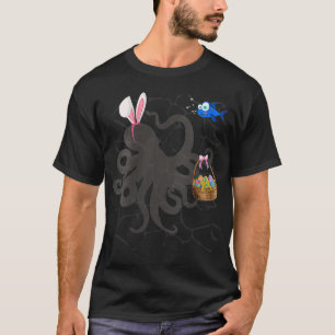 Weibliche Ostern Oktopus Osterhase Basket und Bunn T-Shirt
