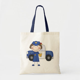 Weibliche Polizeibeamte-T-Shirts und Geschenke Tragetasche