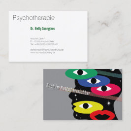 weibliche Psychologen Visitenkarte