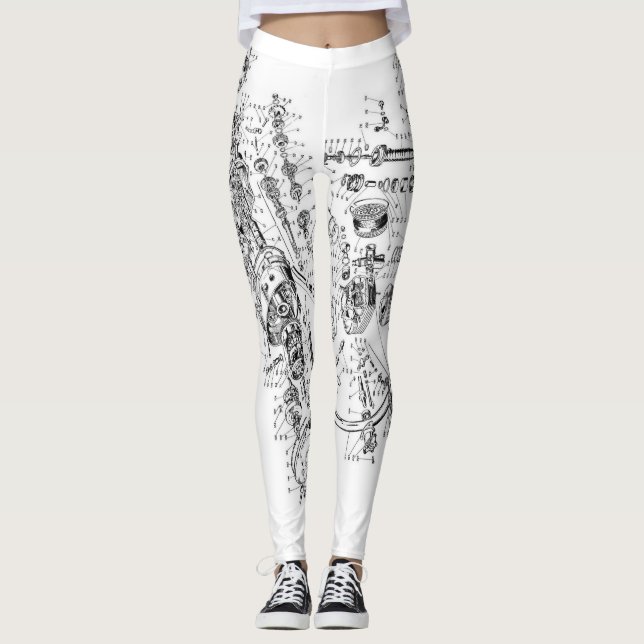 Weibliche Reiterart der Ducati Leggings (Vorderseite)