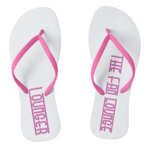 Weibliche/rosa gedreht Flecken Flip Flops