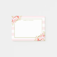 Weibliche rosa Streifen und Pfingstrosen II