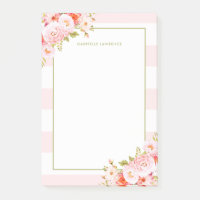 Weibliche rosa Streifen und Pfingstrosen