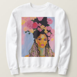 Weibliche sanfte Blume Sweatshirt