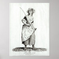 Weibliche Sans-Culotte, 1792