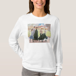 Weibliche Schüler für Bestätigung T-Shirt