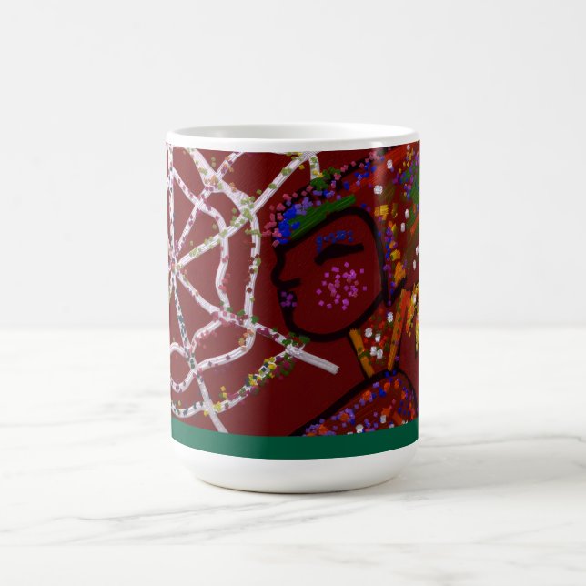 Weibliche Spinne Pharao  Kaffeetasse (Mittel)
