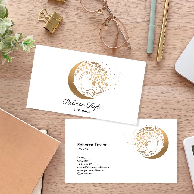 weibliche spirituelle Frau Leben Coach Baum des Le Visitenkarte (Von Creator hochgeladen)