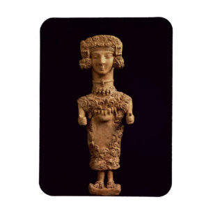 Weibliche Statuette auf einem Plinth, Puig-DES Magnet