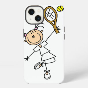 Weibliche Stockfigur Tennisspielerin iPhone 13 Hülle
