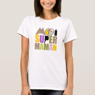 Weibliche T-Shirts - Logo "Ich bin super Mutter Na