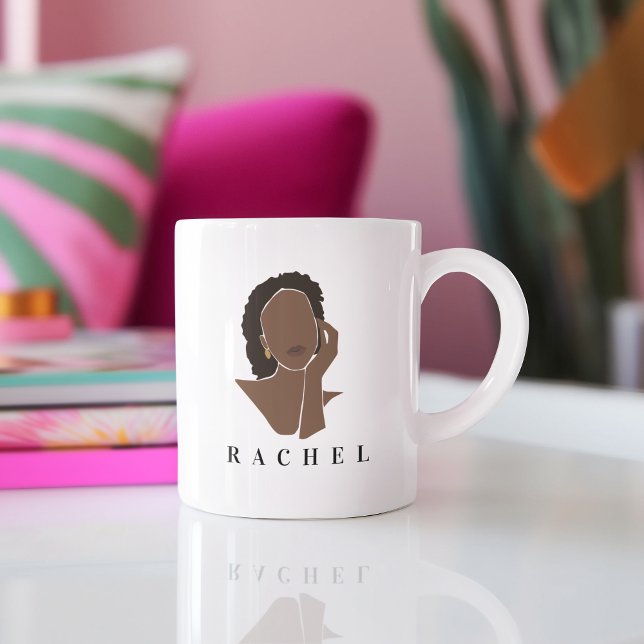 Weibliche Tasse Moderne Minimalistische Tasse (Feminine Mug Modern Minimalist Mug)