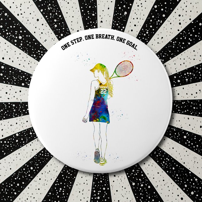 weibliche Tennisspielerin Button (Von Creator hochgeladen)