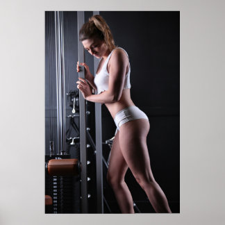 Weibliche Trainerin Poster