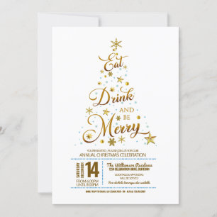 Weibliche Typografie Weihnachtsgebäck Party Einladung