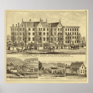 Weibliche Uni Pittsburgh Pittsburghs Poster