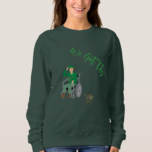 Weibliche Veteran Heroine Sweatshirt (Vorderseite)