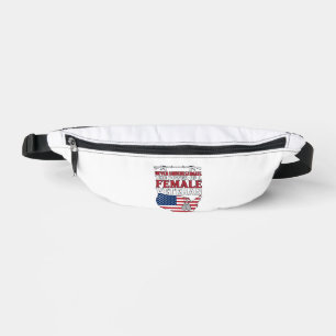 Weibliche Veteranenmacht Patriotisches Vintage-Shi Bauchtasche
