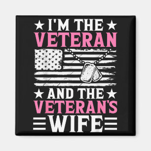 weibliche Veteranin und Ehefrau eines Veteranen, w Magnet