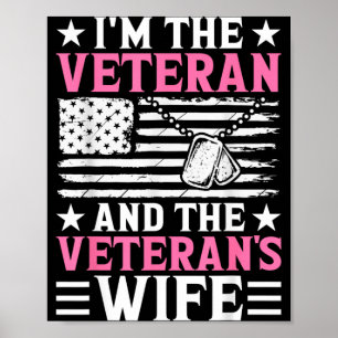 weibliche Veteranin und Veteranenfrau Frauen-Veter Poster
