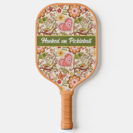 Weibliche Vögel, Blume, Herzsattel Pro Pickleball Schläger