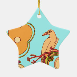 Weibliche Vögel Keramikornament