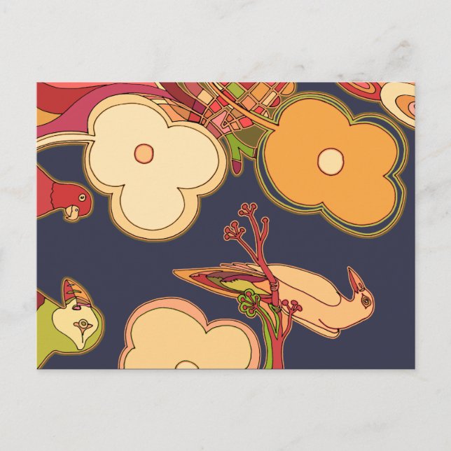 Weibliche Vögel Postkarte (Vorderseite)