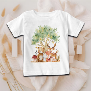 Weibliche Waldtiere Baby T-shirt