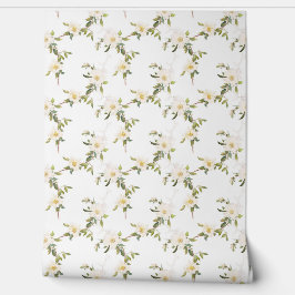 Weibliche weiße Blume Tapete