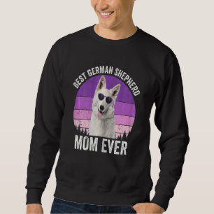 Weibliche Weiße Mama Vintag Dog Owne Sweatshirt