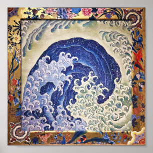 Weibliche Welle, Hokusai Poster
