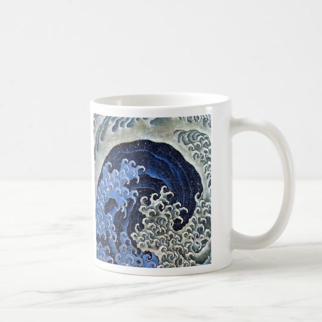 Weibliche Welle, Hokusai Tasse (Rechts)