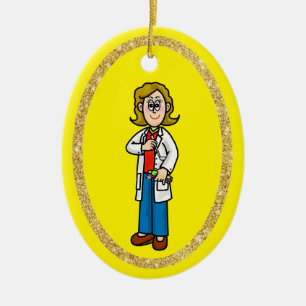 Weibliche Zahnärzte Ornament