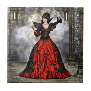 Weiblicher Assistent Fliese