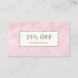 Weiblicher beruflicher empfehlungskarte