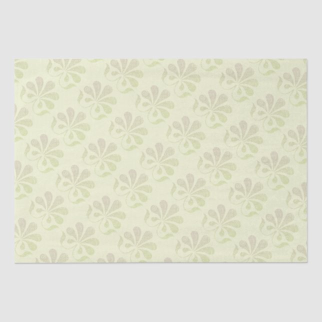 Weiblicher Blumen-Wirbel Seidenpapier (Vorderseite)