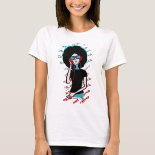 weiblicher DJ T-Shirt