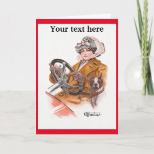 weiblicher Fahrer Karte