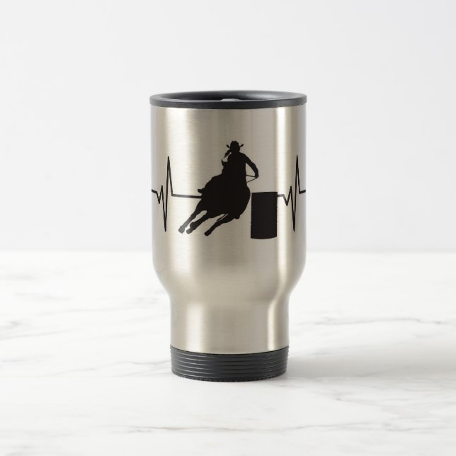 Weiblicher Fass-Rennläufer - Reisebecher (Mittel)