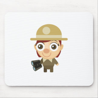 Weiblicher Förster - mein Erhaltungs-Park Mousepad