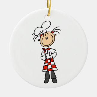 Weiblicher Koch Keramik Ornament