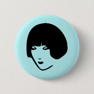 weiblicher Leiter Button