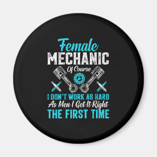weiblicher Mechaniker Magnet