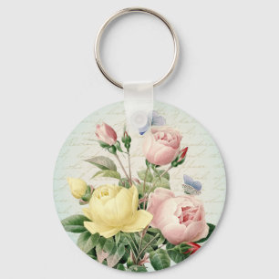 Weiblicher mit BlumenSchlüsselanhänger der Schlüsselanhänger